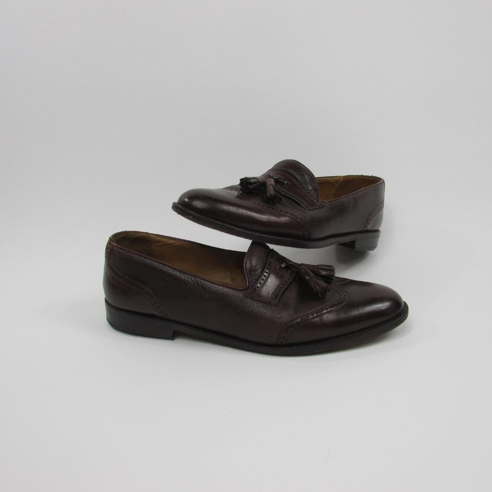 Paolo De Marco Mens Loafers Wingtip Brown Sz8.5M